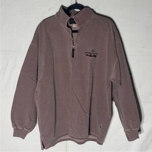 Vintage Level Wear Oversized 1/4 Zip Salt Spring Island Sweatshirt M